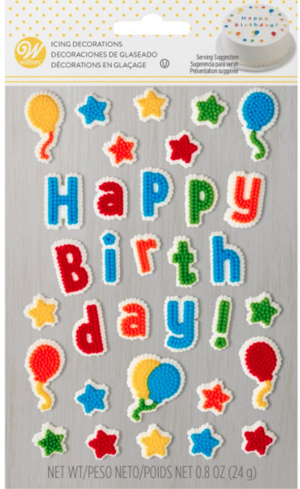 Happy Birthday Decorations Edible