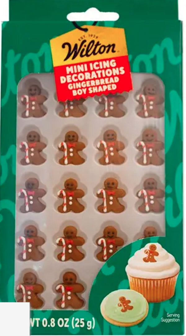 Mini Gingerbread Boy Royal Icing Decorations