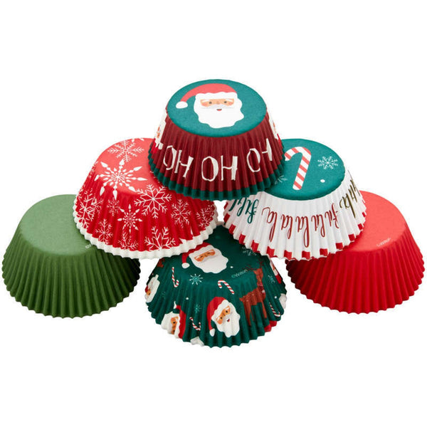 Classic Santa Cupcake Liners 150ct.