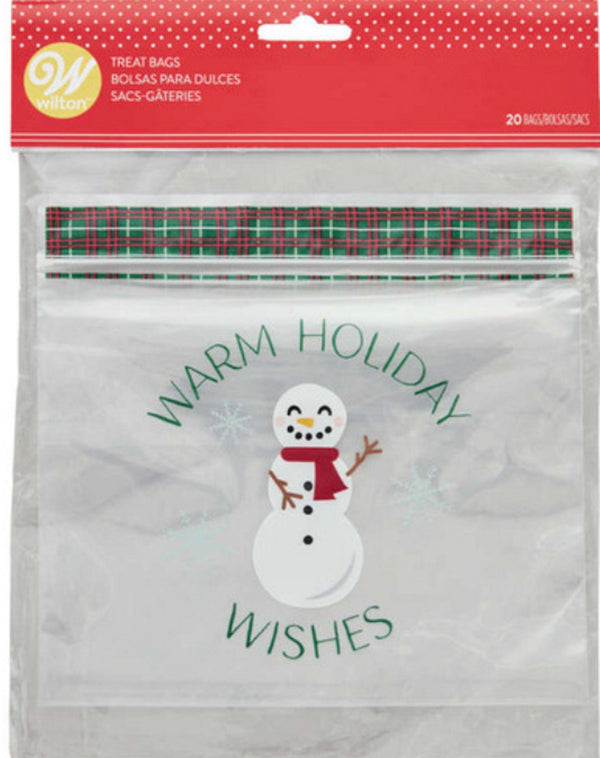 Snowman Resealable Bag 20ct