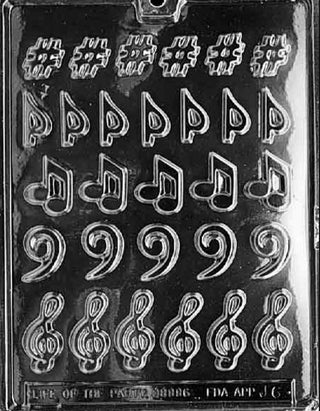 School and Music Themed Chocolate Molds