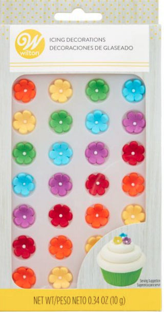 Rainbow Mini Royal Icing Flowers