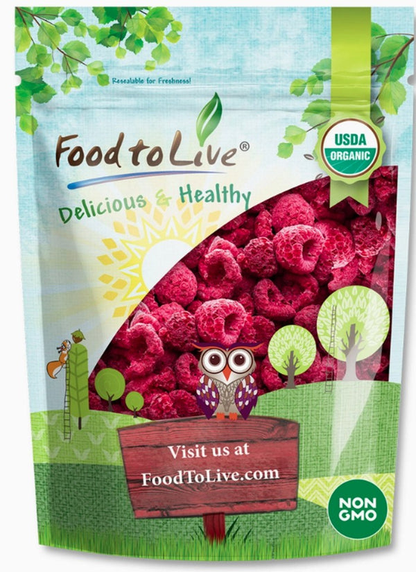 Organic Freeze Dried Raspberries and Raspberry Powder