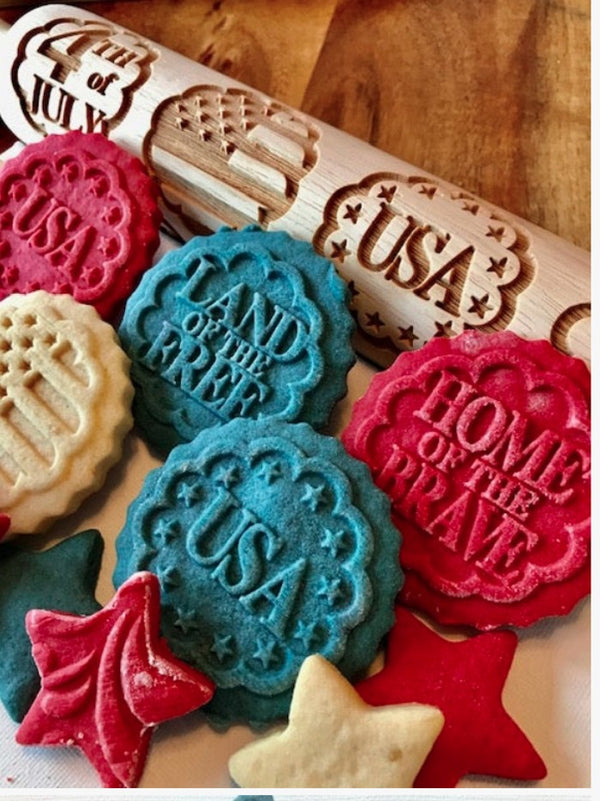 Decorative Embossed Rolling Pins