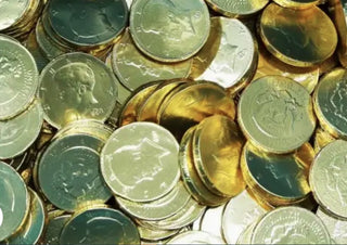 Chocolate Gold Coins 1/2lb.  (30 coins)