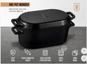 Oval Enameled Cast Iron Dutch Oven