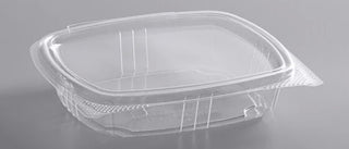 Plastic Hinged Container. 5 Count Packs