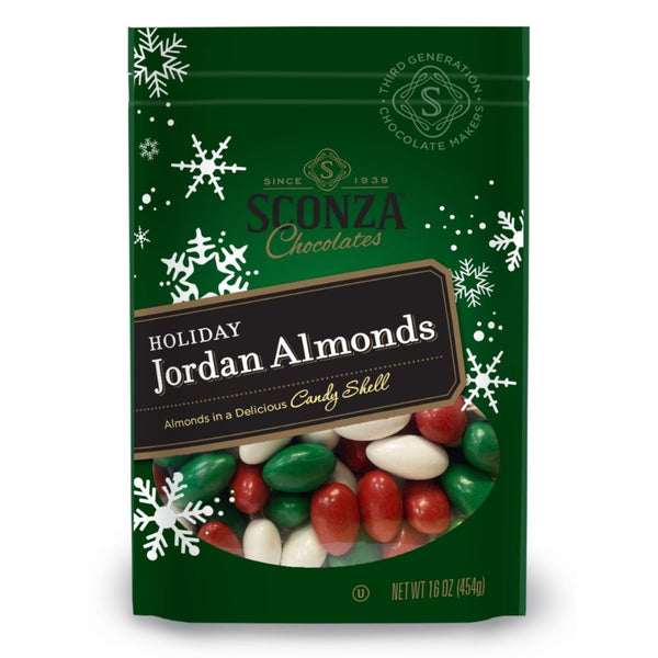 Christmas Jordan Almonds 16oz