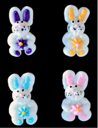 Royal Icing Easter Bunnies 4 count