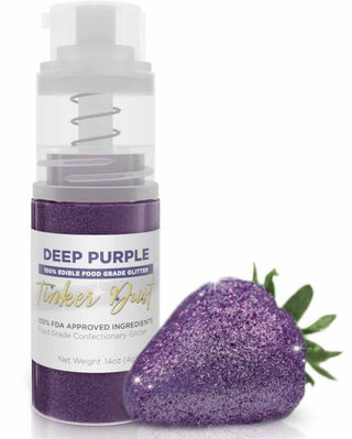 Buy deep-purple Edible Tinker Dusts 4g Spray Pump Edible Fine Glitter