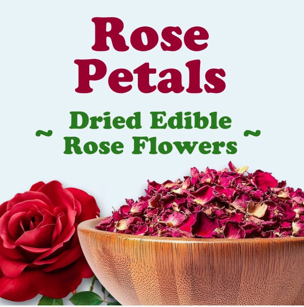 Organic Dried Hibiscus Flowers and Rose Petals