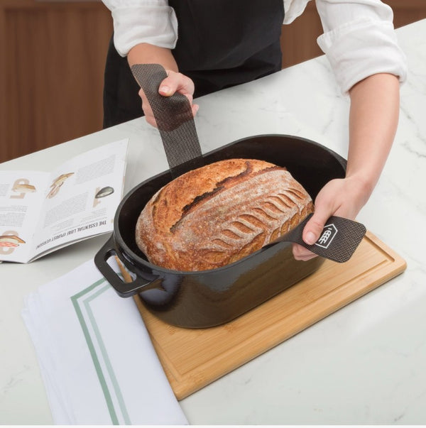 Oval Enameled Cast Iron Dutch Oven