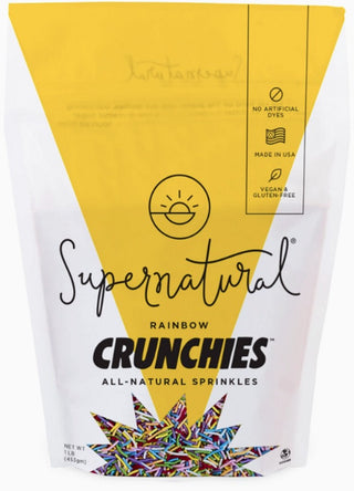 Buy rainbow-crunchies-1lb Supernatural Dye Free Sprinkles Assorted Colors
