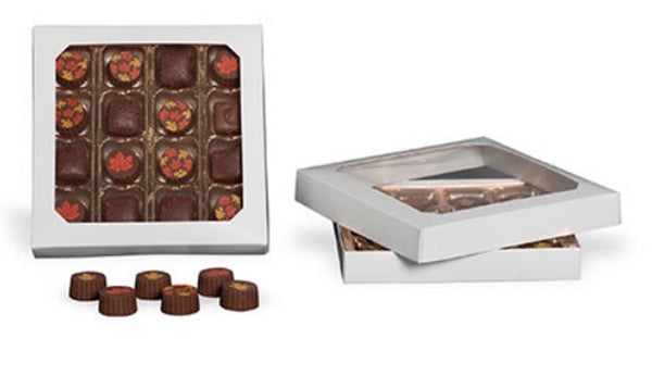 Square Boxes, Assorted Sizes. 10 Count Packs.