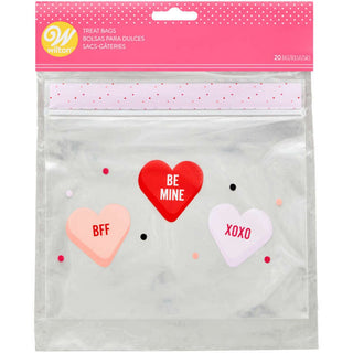 Conversation Heart Resealable Bag